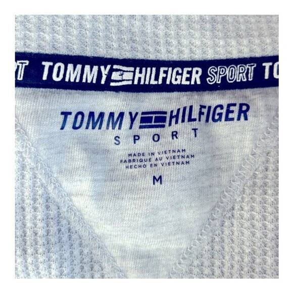 Tommy Hilfiger Sport Crop Quarter-Zip Waffle Knit Pullover Medium - Picture 7 of 11
